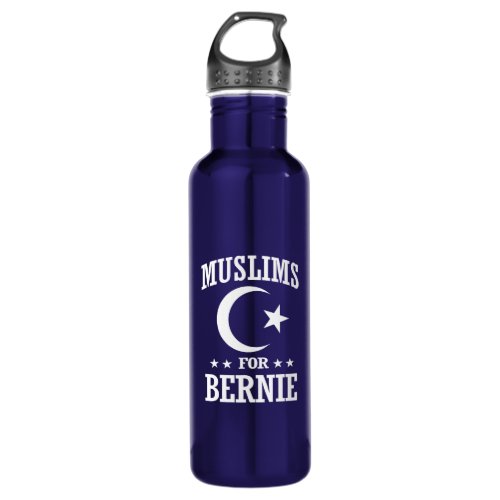 MUSLIMS FOR BERNIE SANDERS STAINLESS STEEL WATER BOTTLE