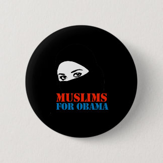 MUSLIMS FOR OBAMA PINBACK BUTTON