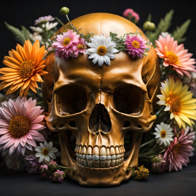 Muslin Floral skull v7 Steampunk Tissue paper (Creator Uploaded)