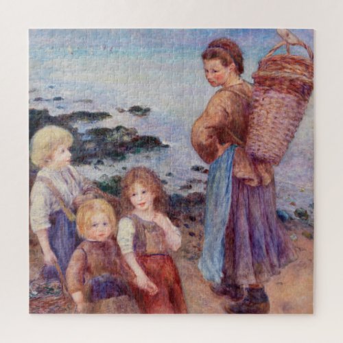 Mussel_Fishers by Renoir Impressionist Painting Jigsaw Puzzle