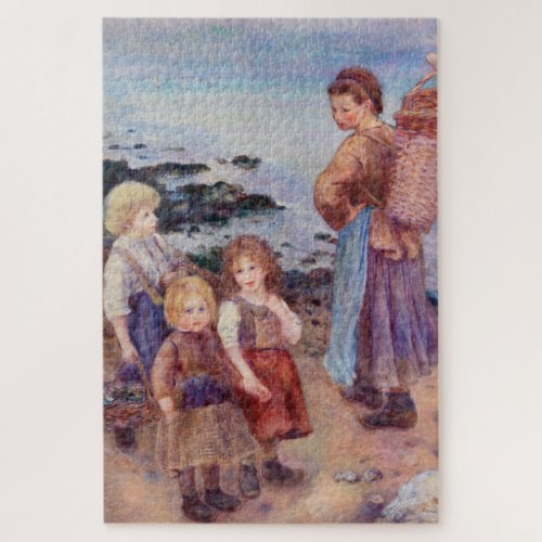 Mussel_Fishers by Renoir Impressionist Painting Jigsaw Puzzle