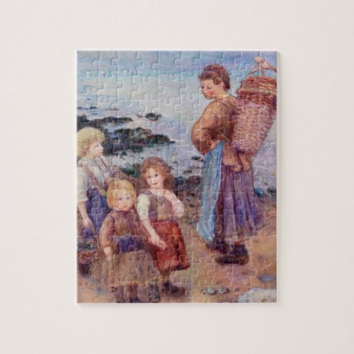 Mussel_Fishers by Renoir Impressionist Painting Jigsaw Puzzle