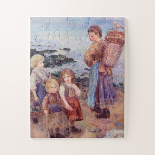 Mussel_Fishers by Renoir Impressionist Painting Jigsaw Puzzle