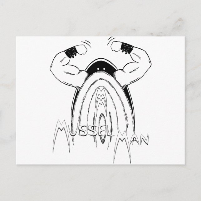 Mussel Man Postcard (Front)