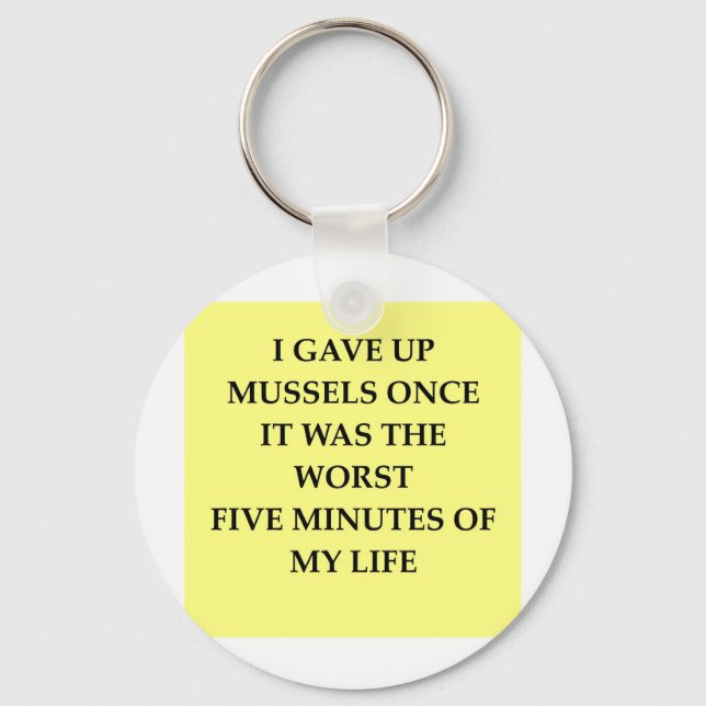 MUSSELS.jpg Keychain (Front)