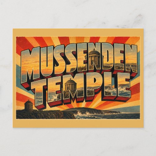 Mussenden Temple Northern Ireland Vintage Travel Postcard