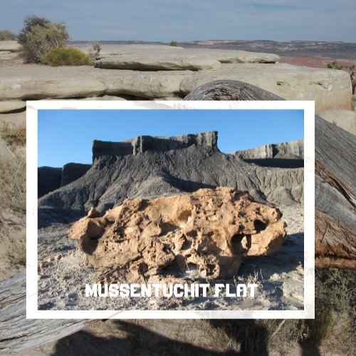 Mussentuchit Flat Rocks Emery County Utah Postcard
