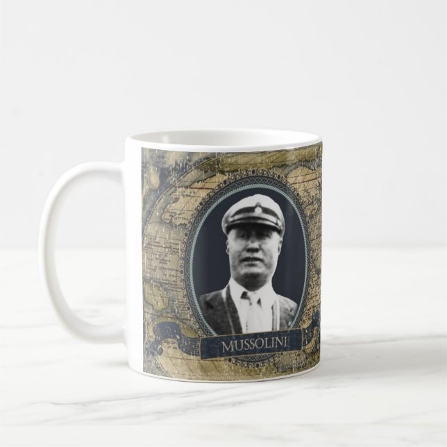 Mussolini Historical Mug (Left)