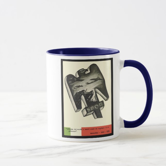 Mussolini Propaganda Mug (Right)