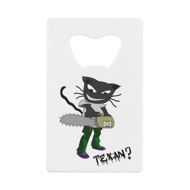 Must be a Texan Credit Card Bottle Opener (Front)