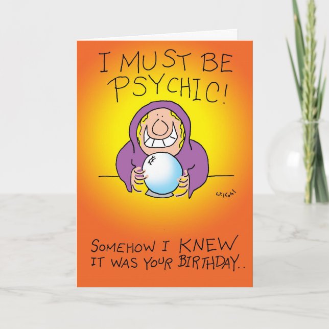 Must Be Psychic Card (Front)
