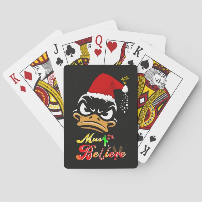 Must Believe Christmas Poker Cards (Back)