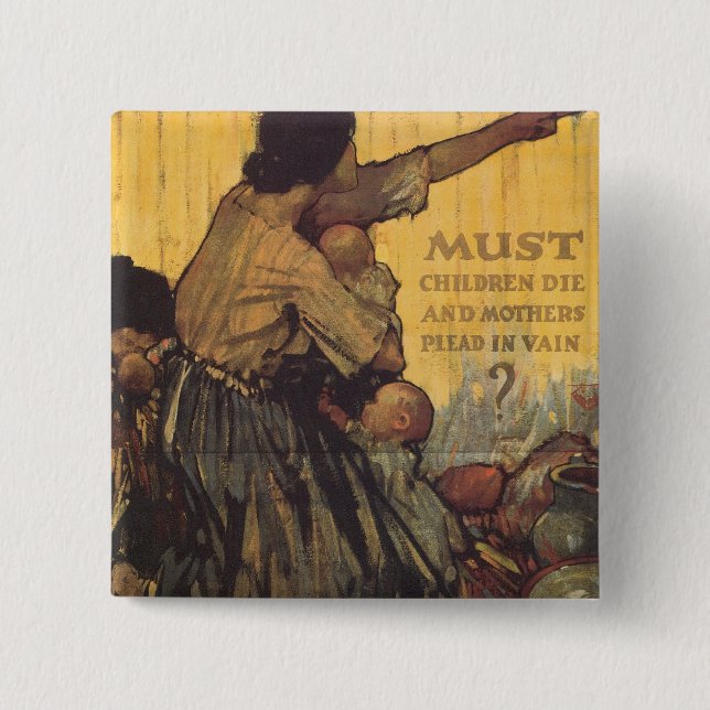 Must Children Die Pinback Button (Front)