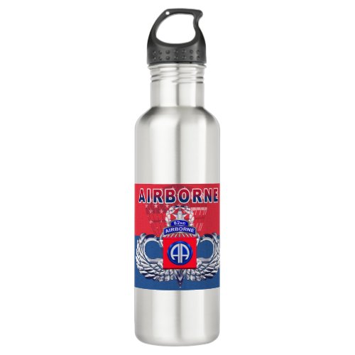 Must Have 82nd Airborne Division Stainless Steel Water Bottle