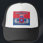“Must Have” 82nd Airborne Division Trucker Hat<br><div class="desc">Display your pride for our Army's only Airborne Division! This is a specially designed gift for anyone looking for that one of a kind special gift for any occasion such as retirement, change of command, PCS, ETS or simply because you want this cool design. This beautiful and one of a...</div>