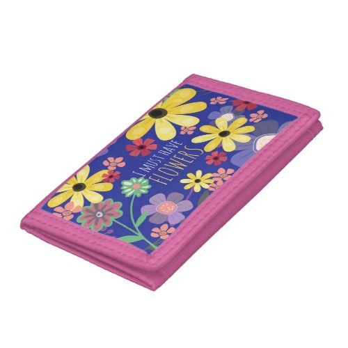 Must Have Flower Power Trifold Wallet