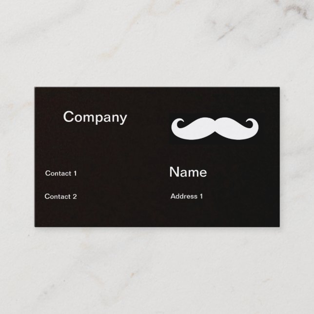 Must-have-Mustache Business Card (Front)