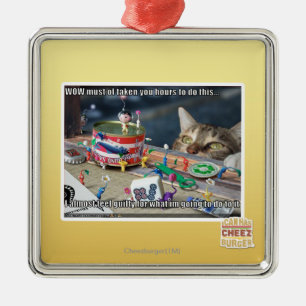Must have take hours metal ornament
