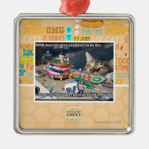 Must have take hours metal ornament