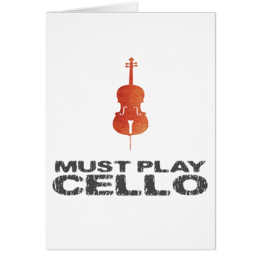 Must Play Cello Cards (Front)