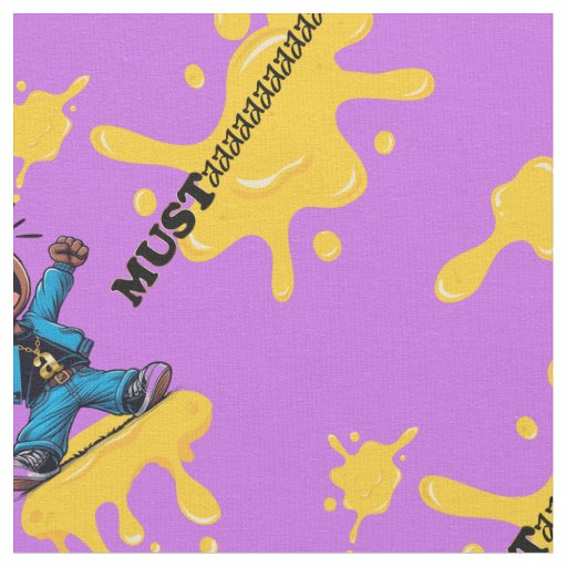 Mustaaaaaard Purple Cotton Fabric by the yard