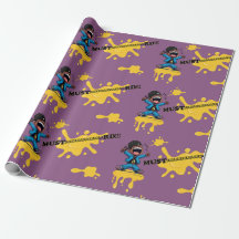 Mustaaaaaard Purple Wrapping Paper