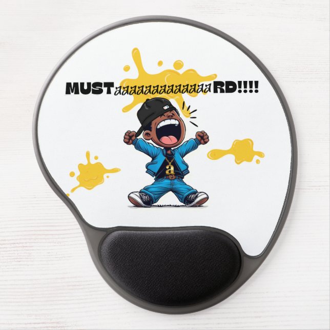 Mustaaaaard Graphic Mouse Pad (Front)