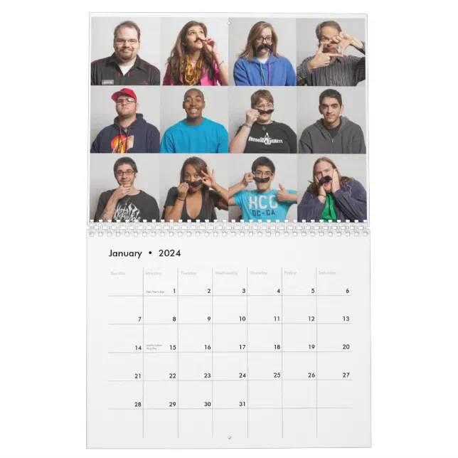 Mustach March 2010 Calendar | Zazzle