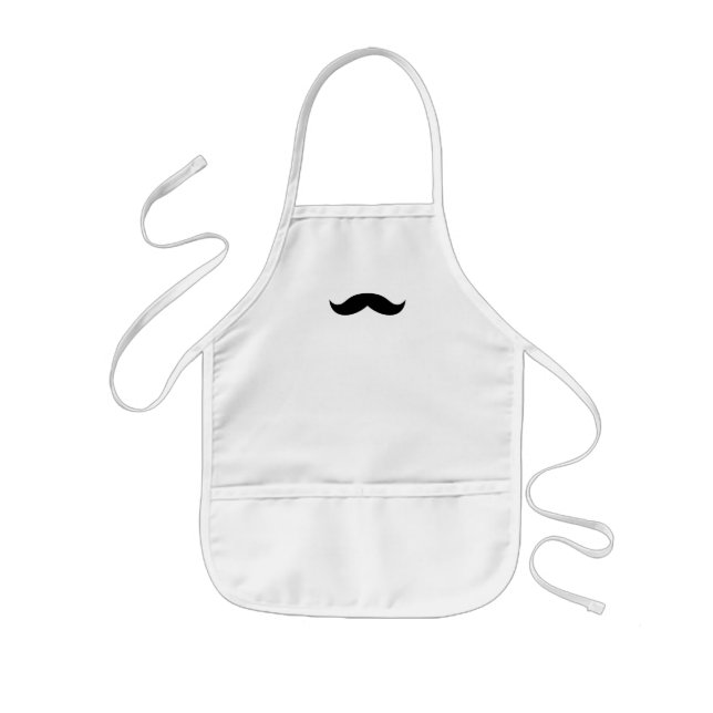 mustache_3[1] kids' apron (Front)