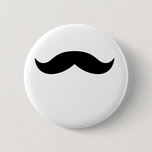 mustache_3[1] pinback button (Front)