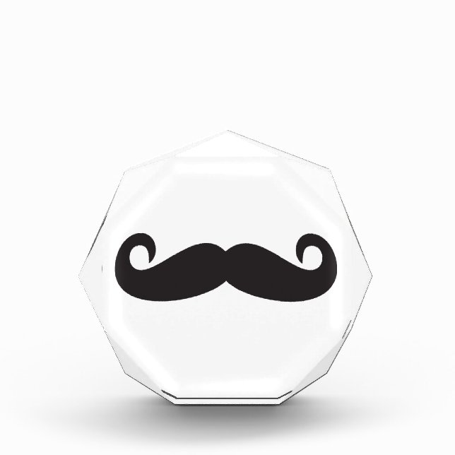 Mustache Acrylic Award (Front)