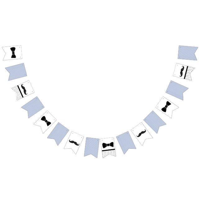 Mustache and Bow Tie Banner (All)