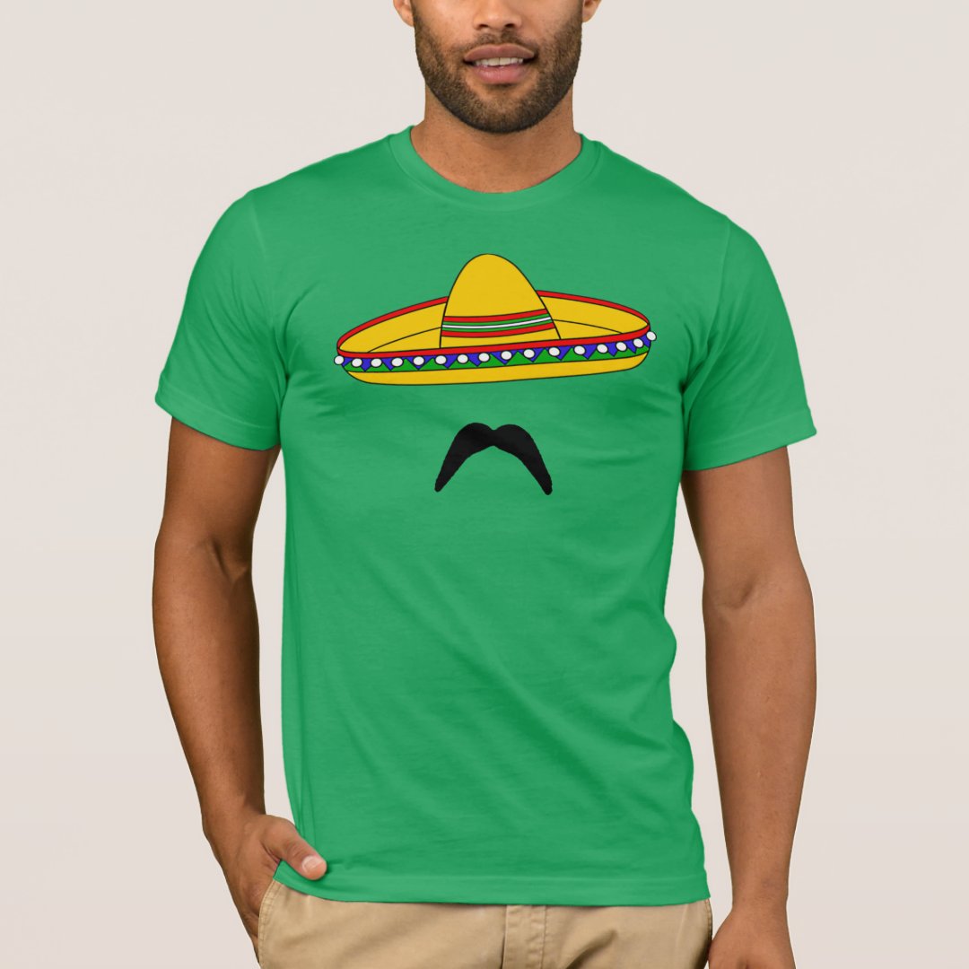 Mustache And Sombrero Cinco De Mayo Fiesta T Shirt Zazzle