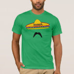 Mustache and Sombrero Cinco de Mayo Fiesta T-shirt
