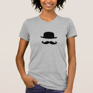Mustache and Top Hat Cute Women's T-Shirt