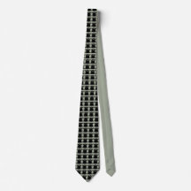 Mustache and Top Hat Funny Tie