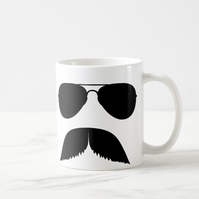 Mustache Aviator Mug (Right)