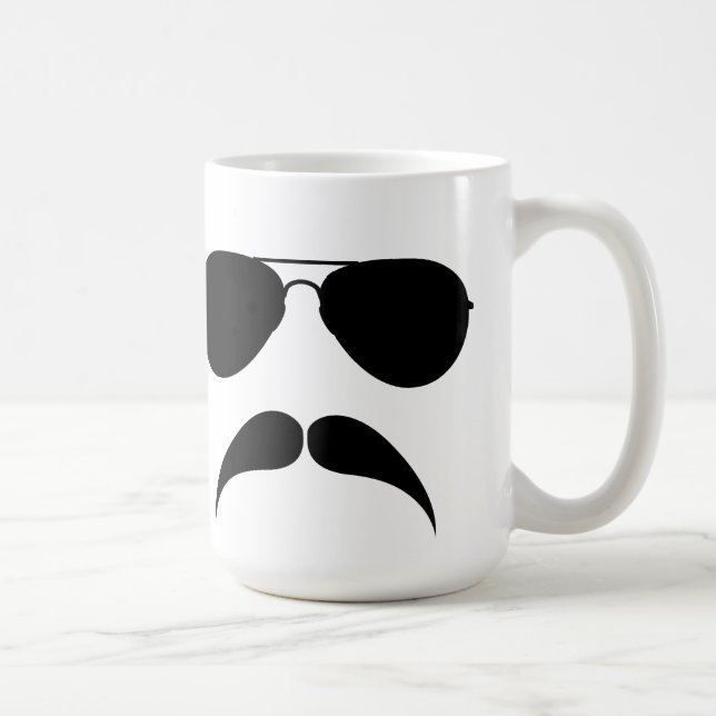 Mustache Aviator Mug (Right)