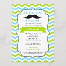 Mustache Baby Shower Invitation