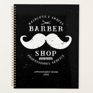 Mustache Barber Shop Hairstylist Appointment Planner