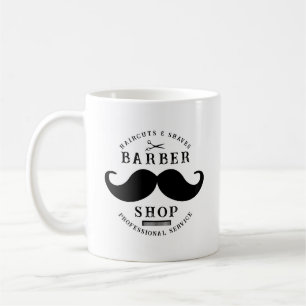 Mustache Barber Shop Modern Hairstylist Barbershop Coffee Mug