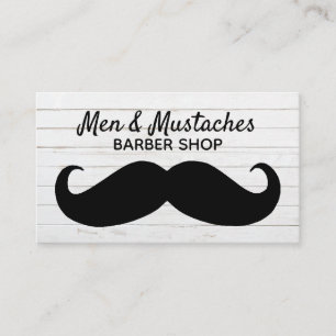 Mustache BarberThemed Business Card