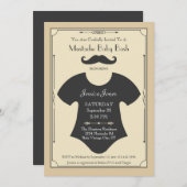 Mustache Bash Baby Shower Invitation (Front/Back)