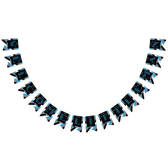 Mustache Bash - Little Man- Bunting - Banner (All)