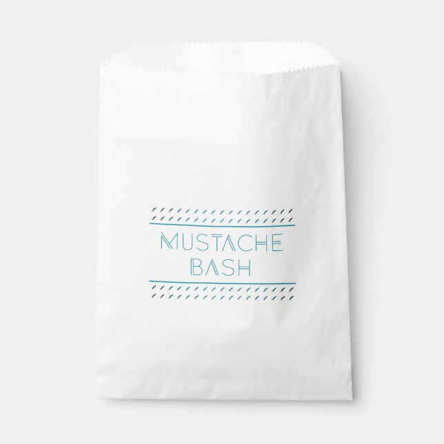 Mustache Bash Metro Favor Bag (Front)