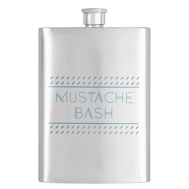 Mustache Bash Metro Flask (Front)