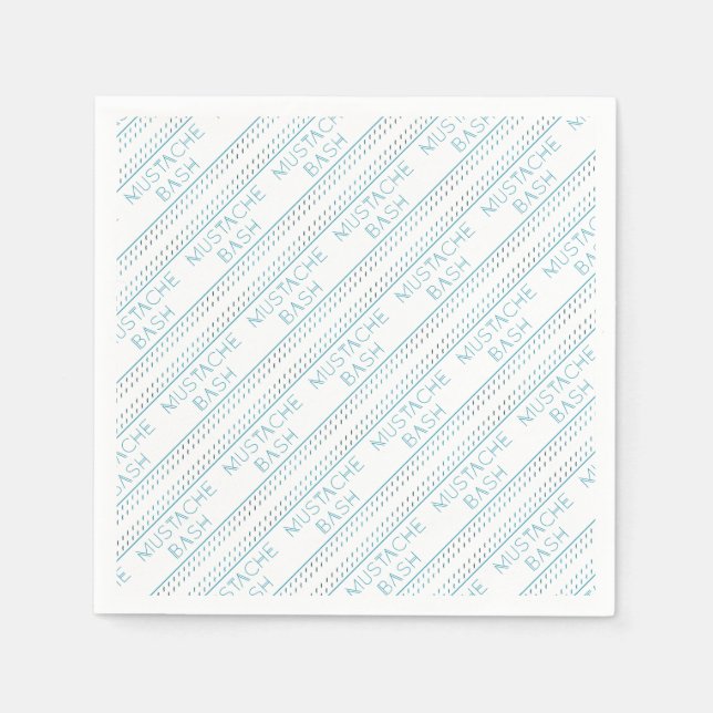 Mustache Bash Metro Napkins (Front)