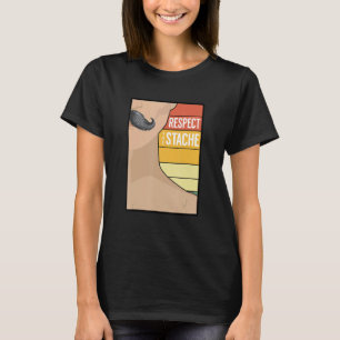 Mustache Beard Goatee Retro Bearded Humor Saying T-Shirt