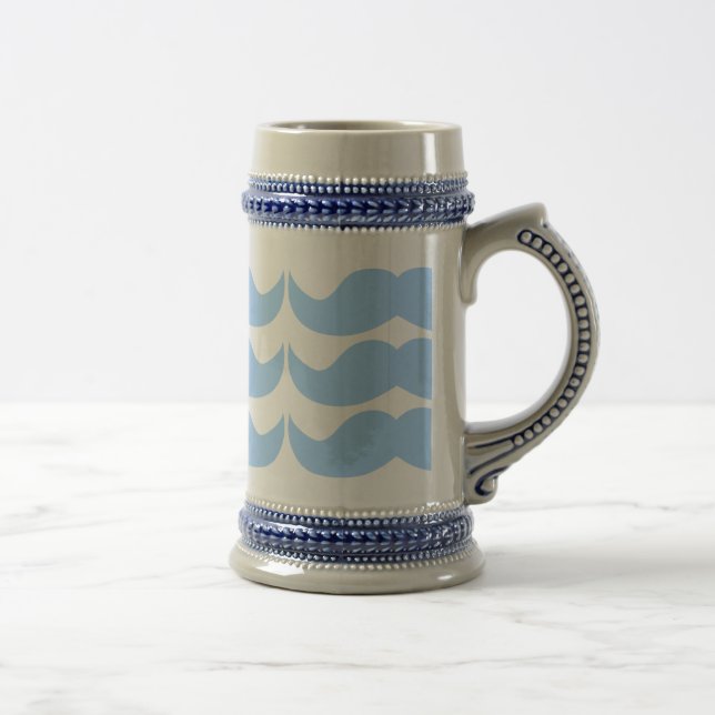 Mustache Beer Stein (Right)