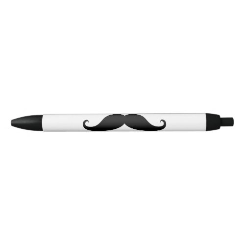 Mustache Black Ink Pen